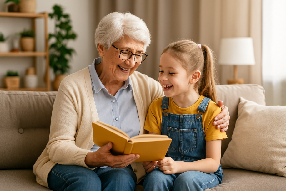 Babičky jako chůvy dětí: ve světě známé jako „granny nanny“